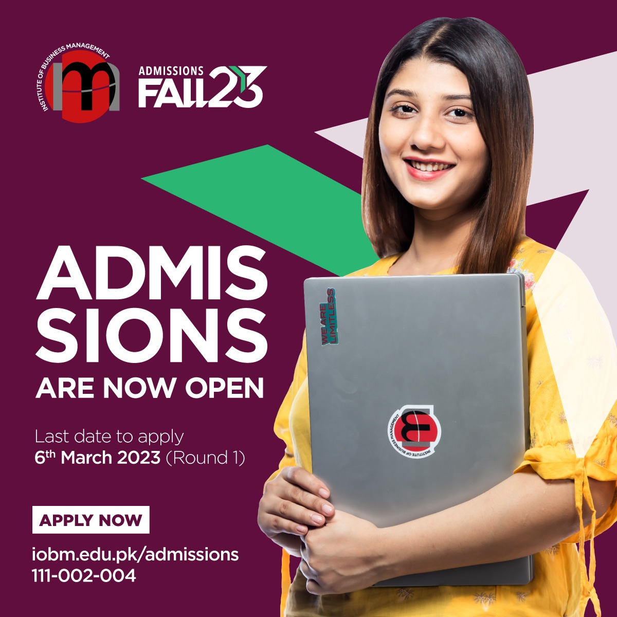 Admission Home | Admission | Institute of Business Management
