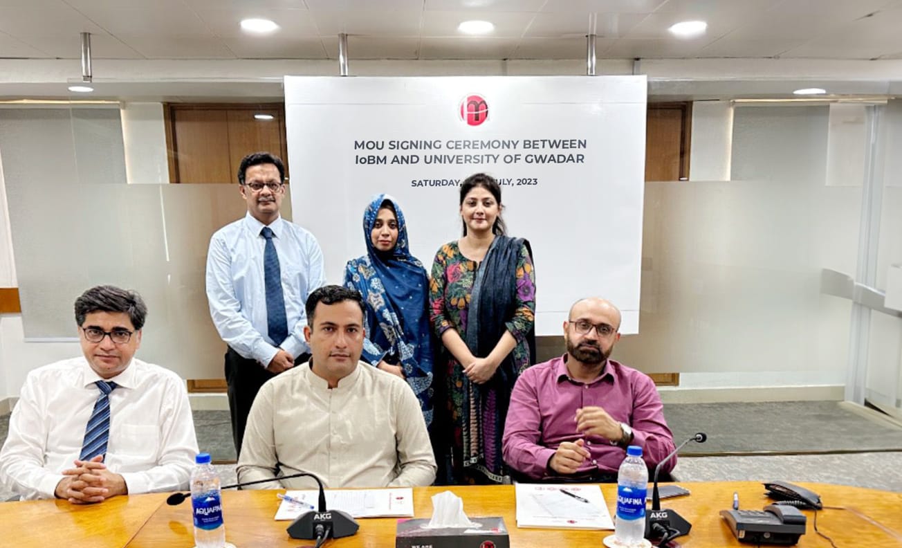 IoBM and the University of Gwadar sign MoU