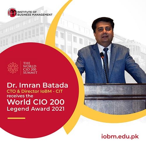 Dr. Imran Batada receives the World CIO 200 Legend Awards 2021