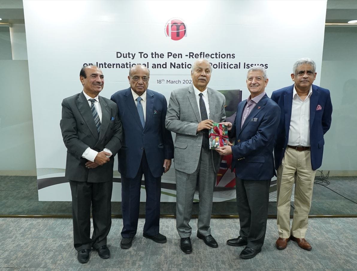 Ambassador G. R. Baluch's book "Duty to the Pen'' launched at IoBM
