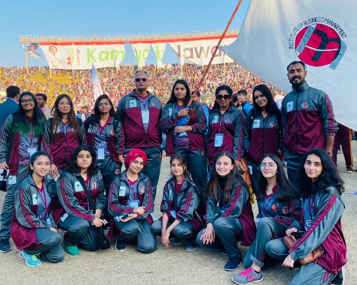 IoBM's first female volleyball team participates in the HEC Kamyab Jawan Sports Gala 2021