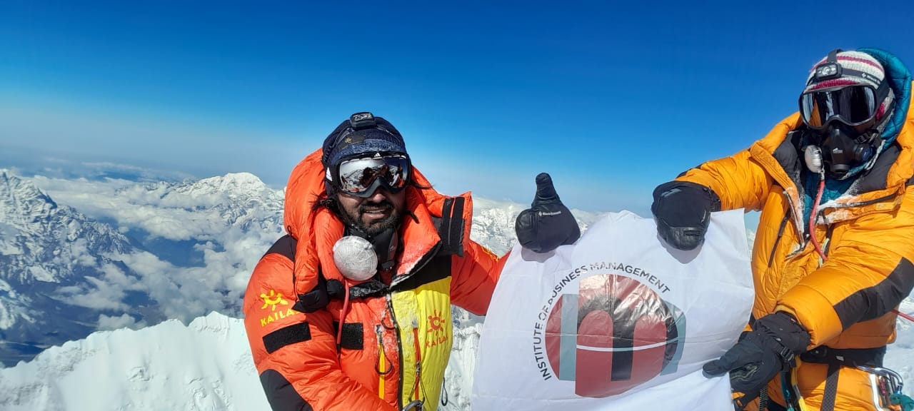 IoBM’s Asad Ali Memon becomes first person from Sindh to scale Mount Everest