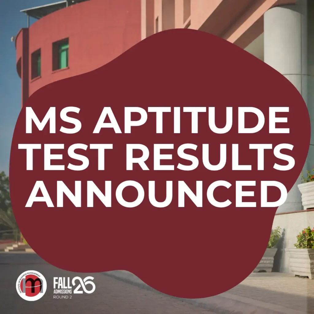 MS Aptitude Test for CCSIS Has Been Announced